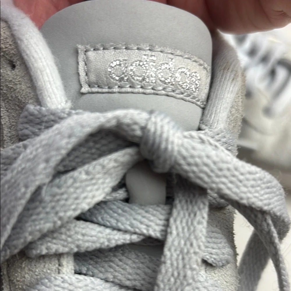 Adidas Light Gray Sneakers with White Logo